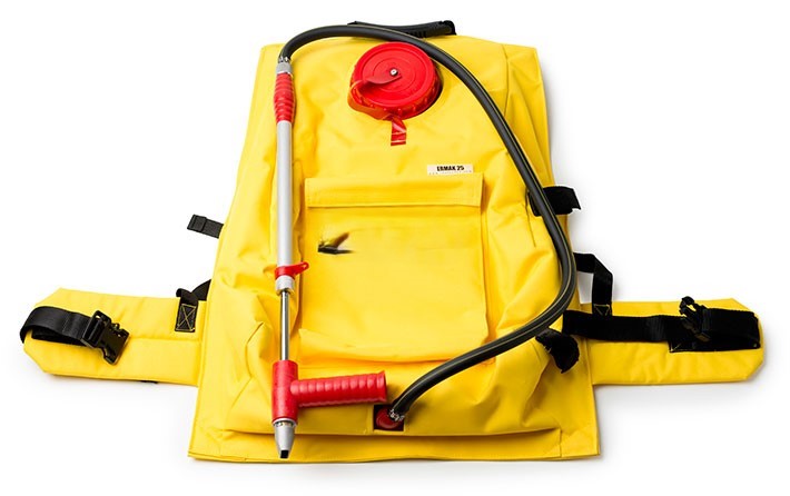 Вогнегасник водний, ранцевий